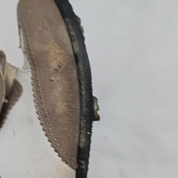 Walter Genuin Cream and Tan Loafers with Fringe Detail - Picture 6 of 6